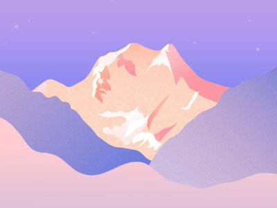 Pink Mountain color design digital ethereal feminine gradient illustration landscape pastel sky skyscape surreal wallpaper
