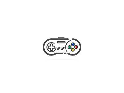 Joystick snes art design flat flat icon icon illustration minimal nintendo retro snes vector