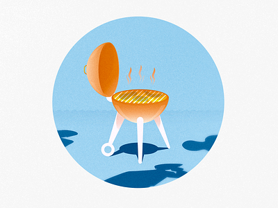 Grill design fire grill illustration illustration art people shadows