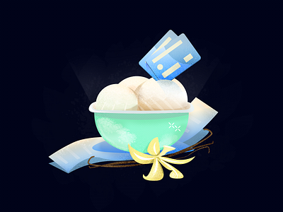 ice cream vanilla debt bowl design frozen graphic design ice icecream illustration illustration art illustrator vector