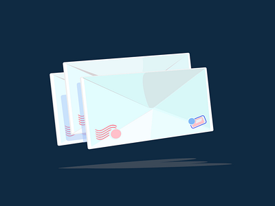 paused email buttons design envelope floating go illustration illustration art logo open pause play shadows stop ui vector