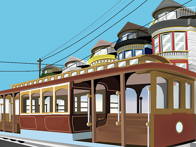 SanFrancisco Travel Poster adobe illustrator design fullsail illustration sanfrancisco travel