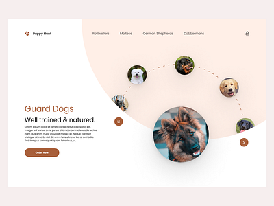 Guard Dog Store figma uiux website design