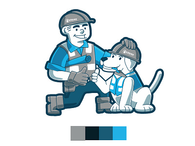 Código Construcciones Company Mascot