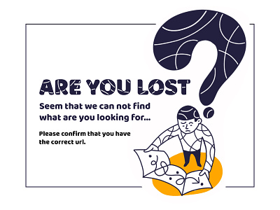 Are you lost? freelance illustration ui web illustration