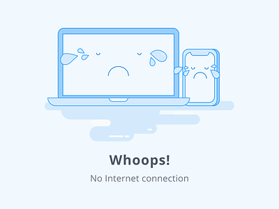 No Internet connection branding illustration ui vector