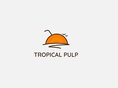 Tropical Pulp Logo Version 1 branding design icon illustration logo logodesign minimal minimalist minimalist logo vector