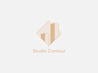 Studio Contour Logo branding design flat illustration logo logodesign minimal minimalist minimalist logo vector