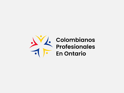 Colombianos Profesionales En Ontario Logo branding design flat logo logodesign minimal minimalist minimalist logo typography vector