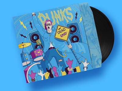 Bright Punk Rock Vinyl Cover