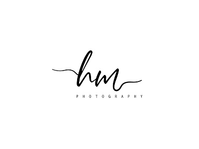 Photography Signature Type Logo Design