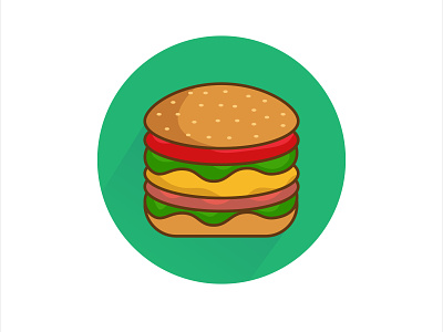 Burger Icon branding burger burger icon burger logo food logo logo logo design