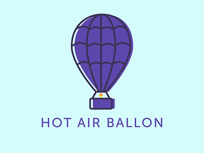 hot air ballon #dailylogochallenge Day 2