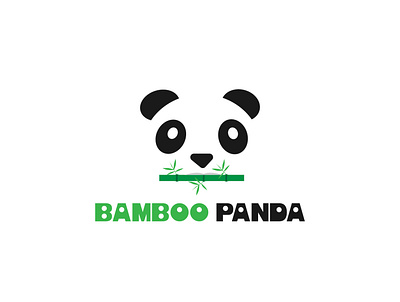 Bamboo Panda logo #dailylogochallenge Day 3 bamboo bamboo panda flat minimalist minimalist logo design panda panda logo