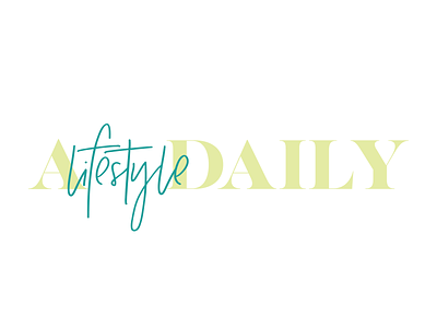 a lifestyle daily [rejected logo] blog blogger branding logo logos script spring typography