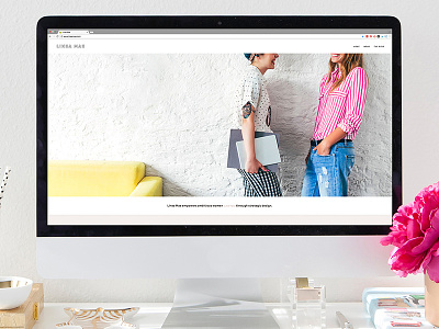 Linea Mae Website branding layout responsive squarespace web web design website