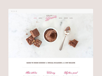 Lolo's Desserts Website