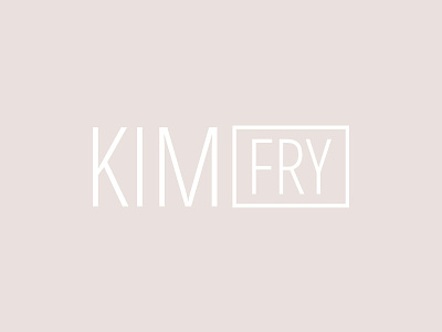 Kim Fry Logo brand branding logo logo design mark minimal real estate realtor type typography