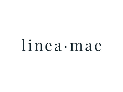 Linea Mae logo logotype mark minimal logo minimalistic simple logo type logo typography