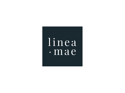 Linea Mae logo logotype mark minimal logo minimalistic simple logo type logo typography