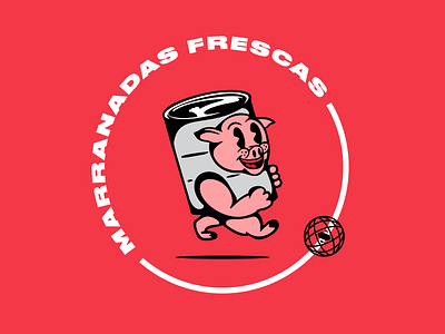 Marranadas Frescas illustrator logos mascot retro retro design retro illustration vintage vintage logo