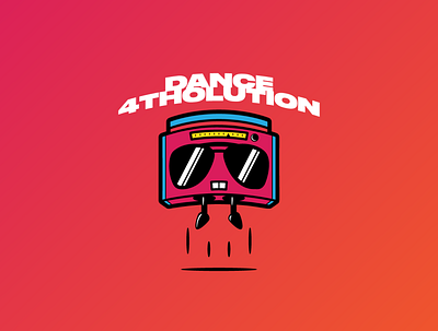 Dance 4tholution character illustration illustration logo mascot music retro character retro illustration vintage