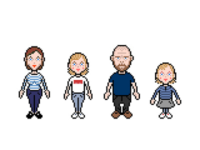 Teenager in the house avatar family personal pixel