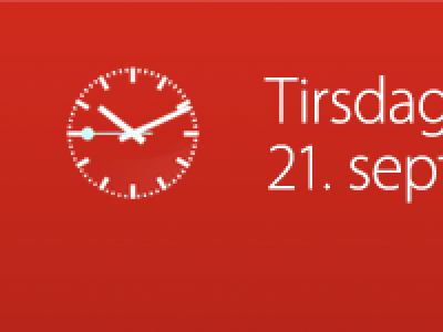 Clock clock date nsb red