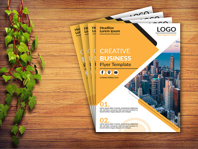Trendy and Creative business flyer template design brand identity business flyer corporate flyer trendy flyer