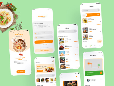 Khida Lagche Food App Design app design food app food app design food delivery app food dinning food pickup