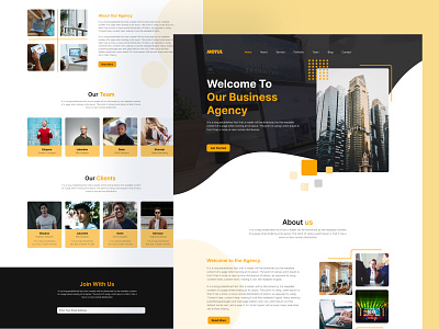 Business Agency Landing Page Design business website design corporate landing page landing page design website design