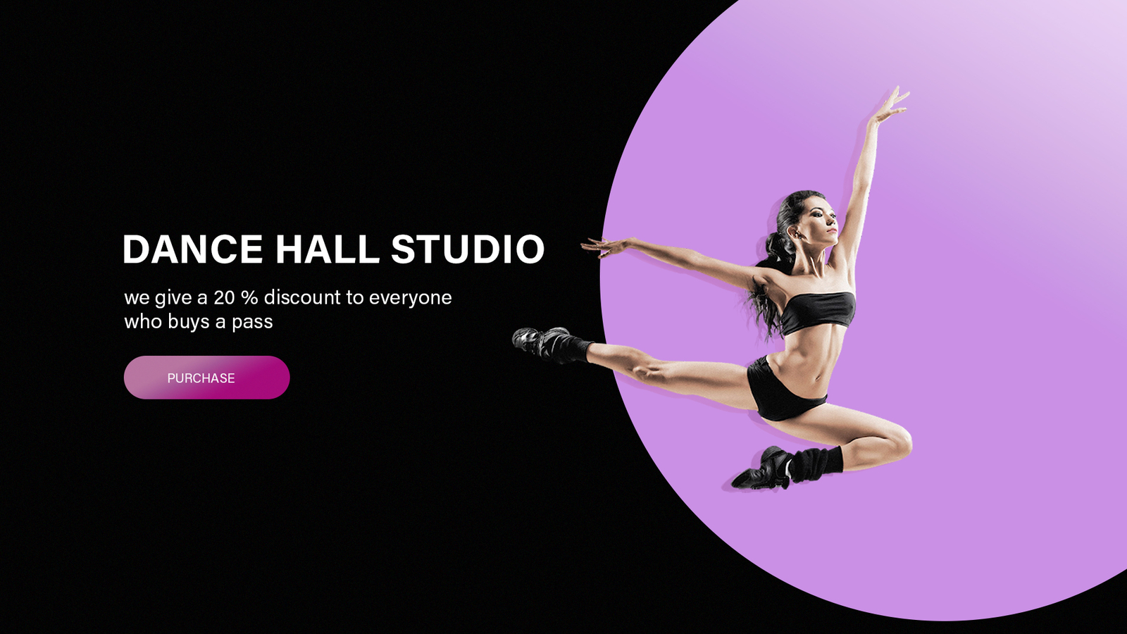 Dancing studio banner by Victoria on Dribbble