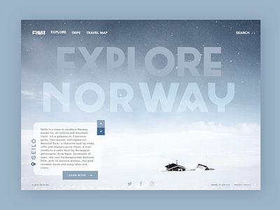 Daily UI #003: Landing Page daily ui daily ui 003 explore landing page norway travel