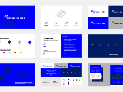 Concourse Labs Identity System brand guidelines branding design digital logo security security logo tech vssl agency