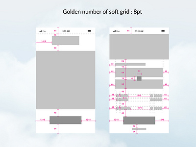 Wireframe of flight app