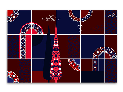 Persian Patterns - Persian colors app colorful design graphic design illustration ui vector