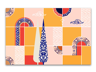 Persian Patterns - Persian colors app colorful design graphic design illustration landing persian ui vector visual