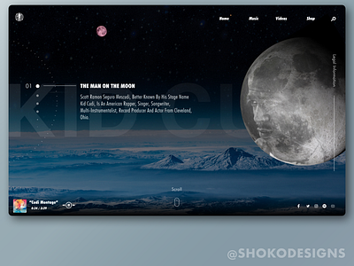 Kid Cudi Web Design Concept