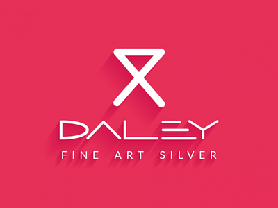Daley Fine Art Silver branding design flat icon logo minimal type typography web website