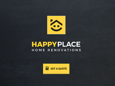 Happy Place - Home Renovations brand contact form icon design services web design