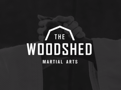 The Woodshed branding icon illustration jiujitsu logo martial arts minimal type wood wooden