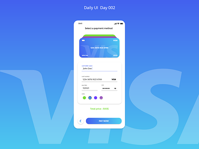 Credit Card Checkout Daily UI 002