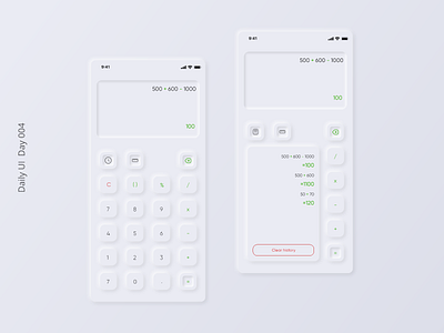 Calculator app by Mohammed Kotmawi on Dribbble