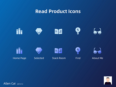 Read Product Icons icon logo ui ux 应用 插图