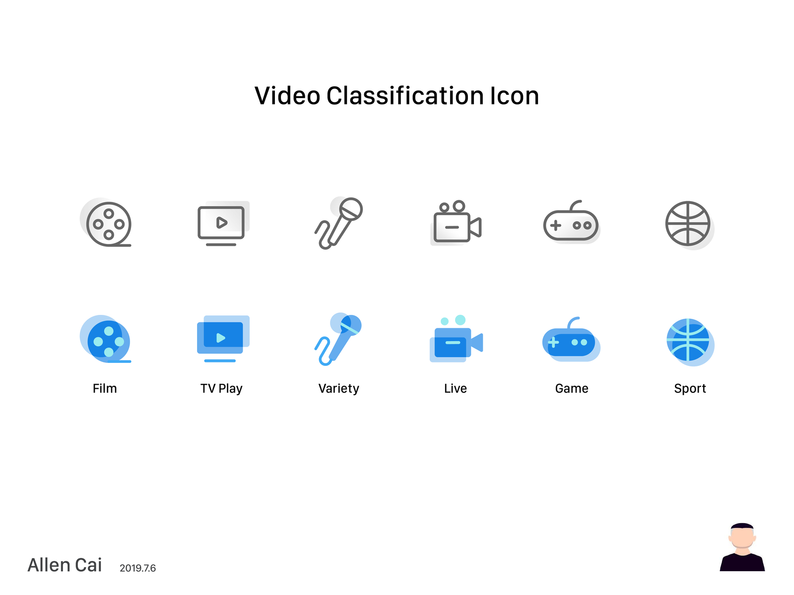 Video Classification Icon By Allencai On Dribbble