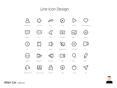 LINE ICON DESIGN app branding design icon illustration 图标