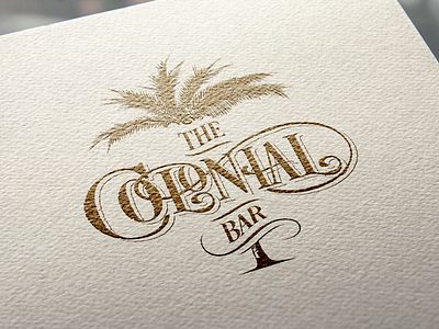 The Colonial Bar Logo Design brand brand development branding custom logo design graphic deisgn logo logo design