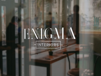 Enigma Interiors Logo Design brand brand development branding custom logo design graphic deisgn logo logo design