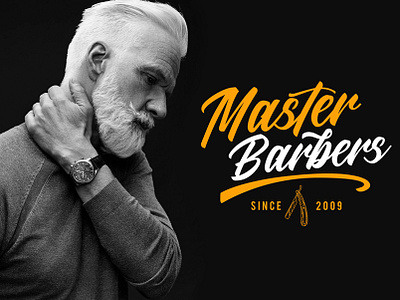 Master Barbers Logo Design brand brand development branding custom logo design graphic deisgn logo logo design