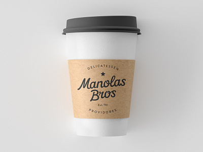 Manolas Bros Delicatessen Logo Design